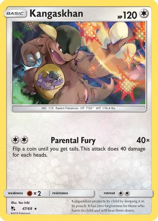 Kangaskhan 047  Hidden Fates - Rare