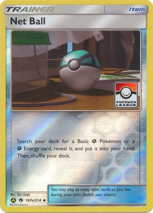 Net Ball (Pokemon League) 187a/214  - Reverse Holofoil League & Championship Cards - Promo