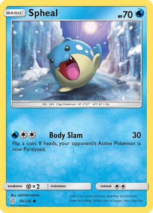 Spheal 050/236  SM  Cosmic Eclipse - Common