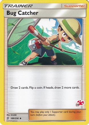 Bug Catcher - 189/236 (#34 Charizard Stamped)/236  Battle Academy - Promo
