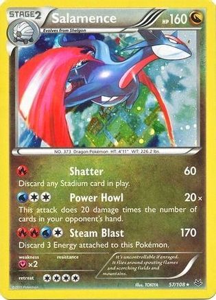 Salamence - 57/108 (Cosmos Holo)/108  - Holofoil Blister Exclusives - Promo