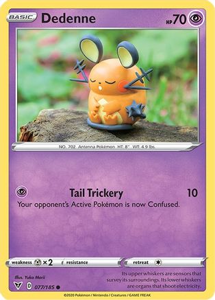Dedenne 077  - Reverse Holofoil SWSH04 Vivid Voltage - Common