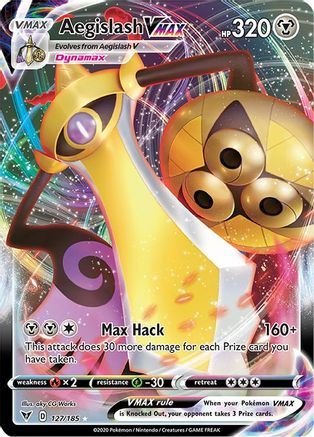 Aegislash VMAX 127/185  - Holofoil SWSH04 Vivid Voltage - Ultra Rare
