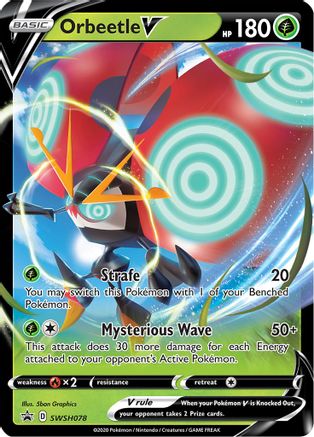 Orbeetle V SWSH078  - Holofoil SWSH Sword & Shield Promo Cards - Promo