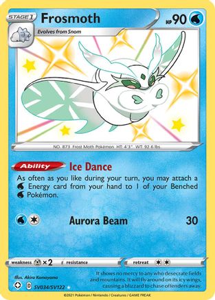 Frosmoth SV034/SV122  - Holofoil Shining Fates Shiny Vault - Shiny Holo Rare