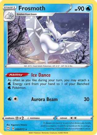 Frosmoth 030  - Reverse Holofoil Shining Fates - Holo Rare