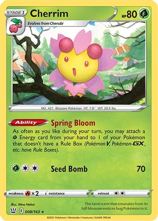 Cherrim - 008/163/163  Deck Exclusives - Rare