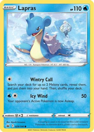 Lapras 029  SWSH06 Chilling Reign - Common