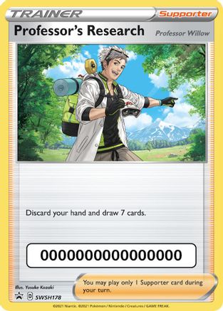 Professor's Research SWSH178  SWSH Sword & Shield Promo Cards - Promo
