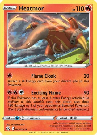 Heatmor 041  SWSH08 Fusion Strike - Uncommon