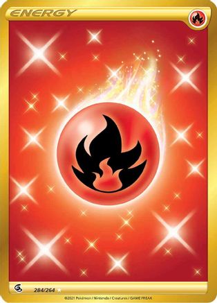 Fire Energy (Secret) 284/264  - Holofoil SWSH08 Fusion Strike - Secret Rare
