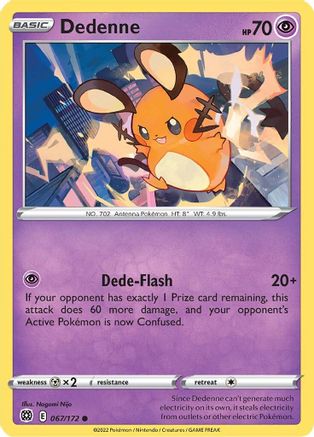 Dedenne 067  SWSH09 Brilliant Stars - Common