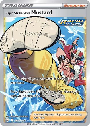 Rapid Strike Style Mustard TG27/TG30  - Holofoil SWSH09 Brilliant Stars Trainer Gallery - Ultra Rare