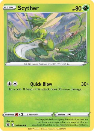 Scyther (005) 005  SWSH10 Astral Radiance - Common