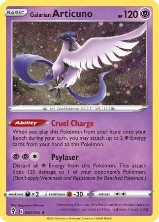 Galarian Articuno 063/203  Miscellaneous Cards & Products - Promo