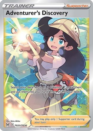 Adventurer's Discovery TG23/TG30  - Holofoil SWSH11 Lost Origin Trainer Gallery - Ultra Rare