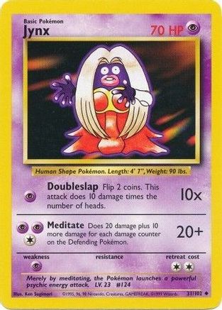 Jynx 031  Base Set - Uncommon