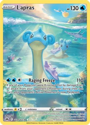 Lapras GG05/GG70  - Holofoil Crown Zenith Galarian Gallery - Ultra Rare