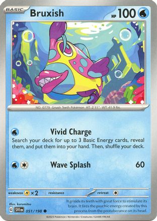 Bruxish 051  SV01 Scarlet & Violet Base Set - Common