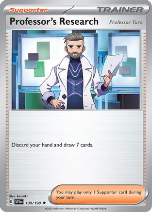 Professor's Research [Professor Turo] 190/198  Deck Exclusives - Promo