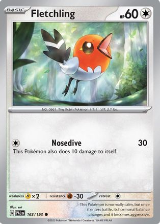 Fletchling 163  SV02 Paldea Evolved - Common