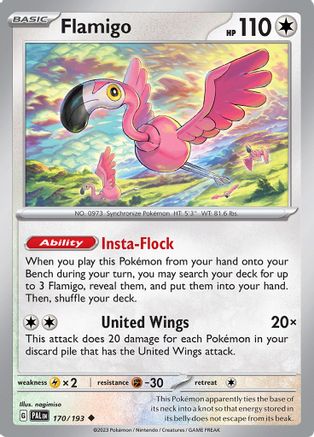 Flamigo 170  SV02 Paldea Evolved - Uncommon