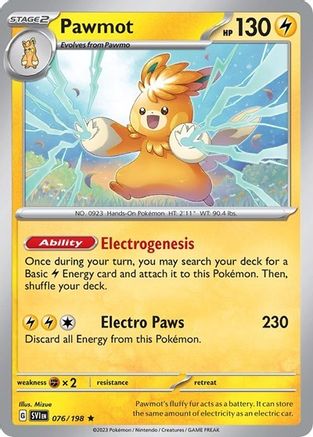 Pawmot 076/198  - Holofoil Miscellaneous Cards & Products - Rare