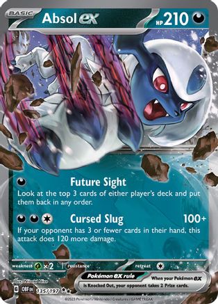 Absol ex 135/197  - Holofoil SV03 Obsidian Flames - Double Rare