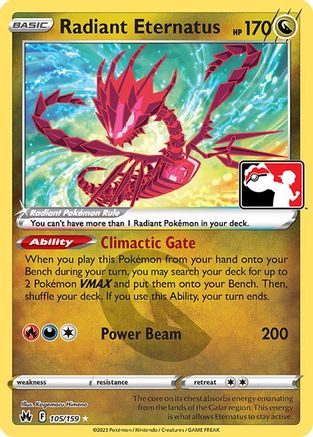 Radiant Eternatus  - Holofoil Prize Pack Series Cards - Radiant Rare