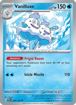 Vanilluxe 045  SV04 Paradox Rift - Uncommon