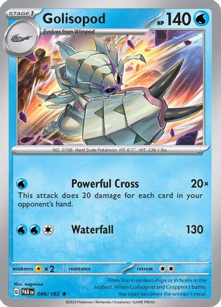 Golisopod 049  - Holofoil SV04 Paradox Rift - Rare