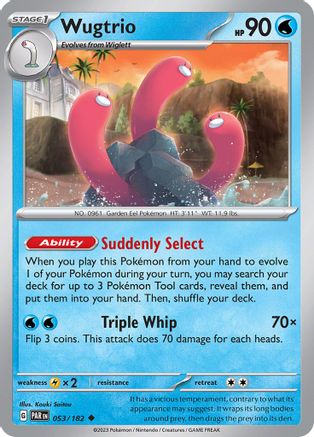 Wugtrio 053  SV04 Paradox Rift - Uncommon