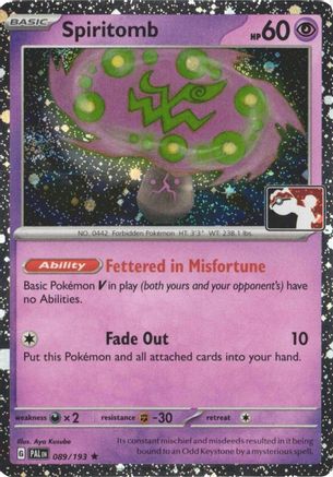 Spiritomb 089/193  - Holofoil Prize Pack Series Cards - Rare