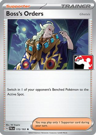Boss's Orders [Ghetsis] 172/193  Prize Pack Series Cards - Rare