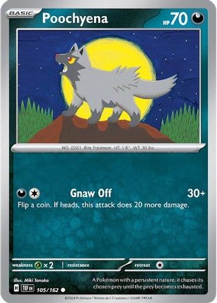 Poochyena 105  SV05 Temporal Forces - Common