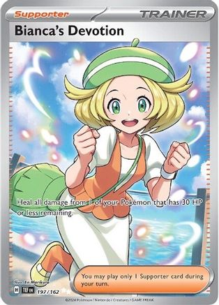 Bianca's Devotion 197/162  - Holofoil SV05 Temporal Forces - Ultra Rare
