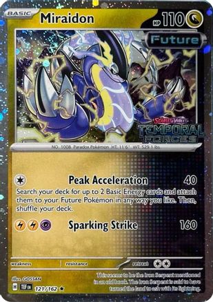 Miraidon 121/162  - Holofoil Miscellaneous Cards & Products - Promo