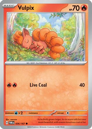 Vulpix 026  SV06 Twilight Masquerade - Common