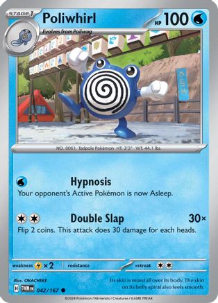 Poliwhirl 042  SV06 Twilight Masquerade - Common