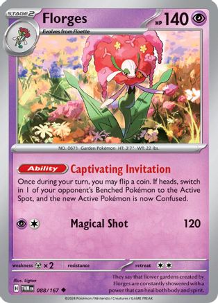 Florges 088  SV06 Twilight Masquerade - Uncommon