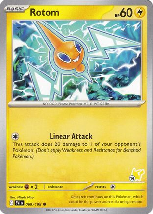 Rotom - Pikachu 14  Battle Academy 2024 - Common