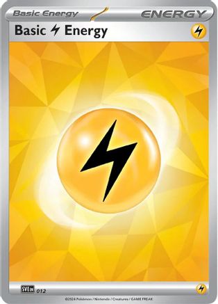 Basic Lightning Energy 012  SVE Scarlet & Violet Energies - Common