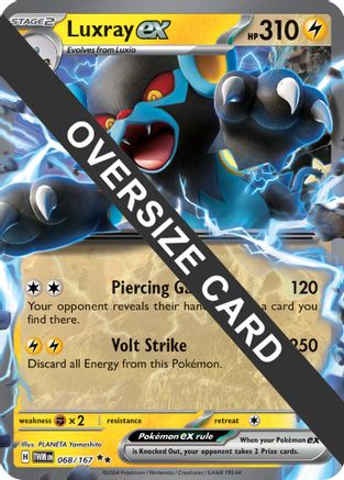 Luxray ex 068/167  - Holofoil Jumbo Cards - Promo