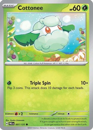 Cottonee 007  SV Prismatic Evolutions - Common