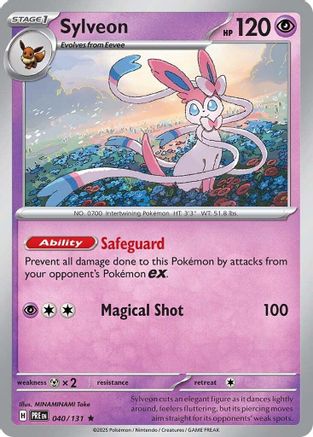 Sylveon 040  - Reverse Holofoil SV Prismatic Evolutions - Rare
