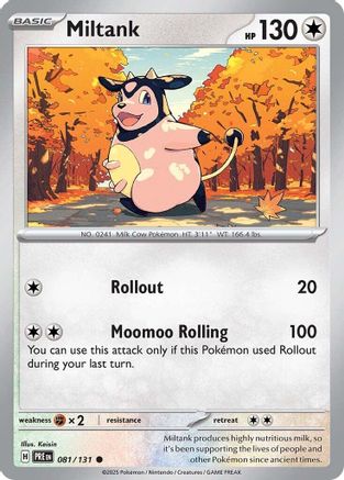 Miltank 081  - Reverse Holofoil SV Prismatic Evolutions - Common
