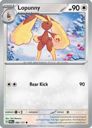 Lopunny 084  - Reverse Holofoil SV Prismatic Evolutions - Common