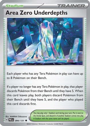 Area Zero Underdepths 094  SV Prismatic Evolutions - Uncommon