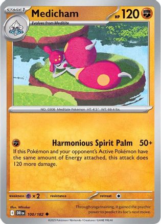 Medicham 100  SV10 Destined Rivals - Uncommon