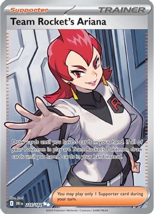 Team Rocket's Ariana 224/182  - Holofoil SV10 Destined Rivals - Ultra Rare